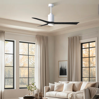 Patricia-3 60" Ceiling Fan in Gloss White