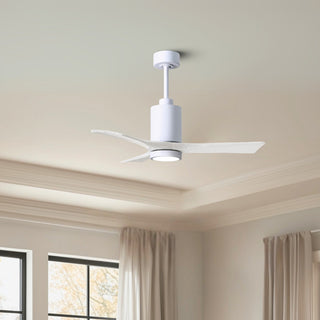 Patricia-3 42" Ceiling Fan in Gloss White