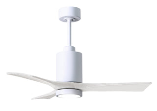Matthews Fan Company - PA3-WH-MWH-42 - 42" Ceiling Fan - Patricia-3 - Gloss White