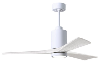 Matthews Fan Company - PA3-WH-MWH-52 - 52" Ceiling Fan - Patricia-3 - Gloss White