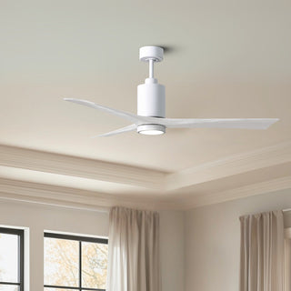 Patricia-3 60" Ceiling Fan in Gloss White