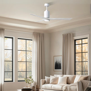 Patricia-3 60" Ceiling Fan in Gloss White