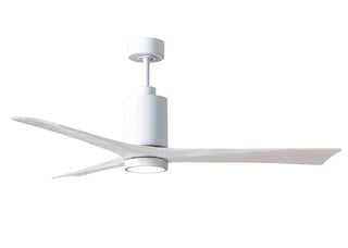Matthews Fan Company - PA3-WH-MWH-60 - 60" Ceiling Fan - Patricia-3 - Gloss White
