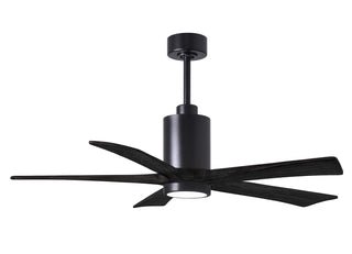 Matthews Fan Company - PA5-BK-BK-52 - 52" Ceiling Fan - Patricia-5 - Matte Black