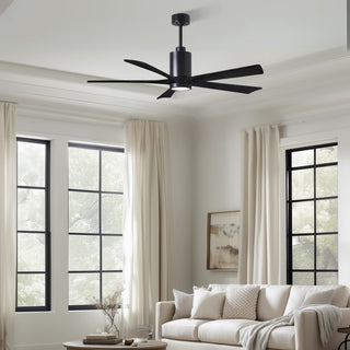 Patricia-5 60" Ceiling Fan in Matte Black