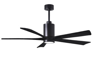 Matthews Fan Company - PA5-BK-BK-60 - 60" Ceiling Fan - Patricia-5 - Matte Black