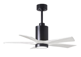 Matthews Fan Company - PA5-BK-MWH-42 - 42" Ceiling Fan - Patricia-5 - Matte Black
