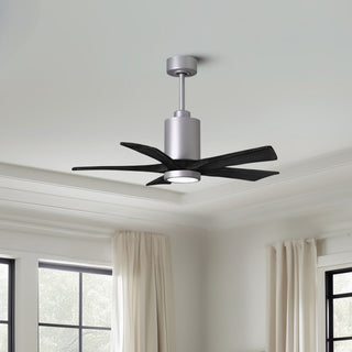 Patricia-5 42" Ceiling Fan in Brushed Nickel