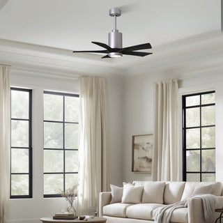 Patricia-5 42" Ceiling Fan in Brushed Nickel