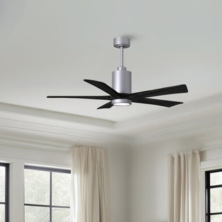 Patricia-5 52" Ceiling Fan in Brushed Nickel