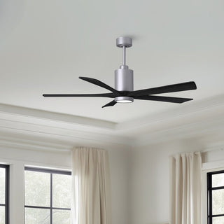 Patricia-5 60" Ceiling Fan in Brushed Nickel