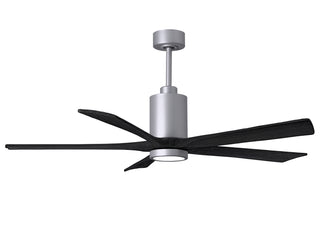 Matthews Fan Company - PA5-BN-BK-60 - 60" Ceiling Fan - Patricia-5 - Brushed Nickel