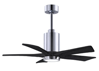 Matthews Fan Company - PA5-CR-BK-42 - 42" Ceiling Fan - Patricia-5 - Polished Chrome