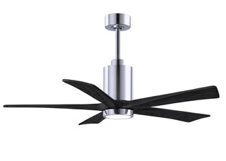 Matthews Fan Company - PA5-CR-BK-52 - 52" Ceiling Fan - Patricia-5 - Polished Chrome