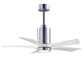 Matthews Fan Company - PA5-CR-MWH-42 - 42" Ceiling Fan - Patricia-5 - Polished Chrome