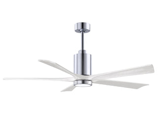 Matthews Fan Company - PA5-CR-MWH-60 - 60" Ceiling Fan - Patricia-5 - Polished Chrome