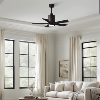 Patricia-5 42" Ceiling Fan in Textured Bronze