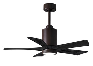 Matthews Fan Company - PA5-TB-BK-42 - 42" Ceiling Fan - Patricia-5 - Textured Bronze