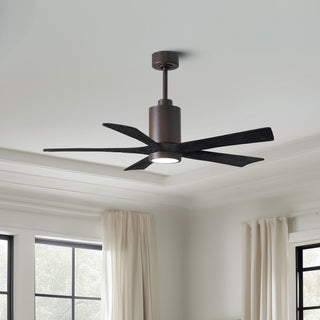 Patricia-5 52" Ceiling Fan in Textured Bronze