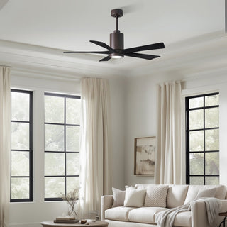 Patricia-5 52" Ceiling Fan in Textured Bronze