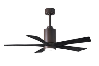 Matthews Fan Company - PA5-TB-BK-52 - 52" Ceiling Fan - Patricia-5 - Textured Bronze