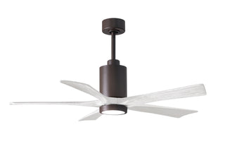 Matthews Fan Company - PA5-TB-MWH-52 - 52" Ceiling Fan - Patricia-5 - Textured Bronze
