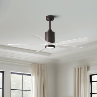 Patricia-5 60" Ceiling Fan in Textured Bronze