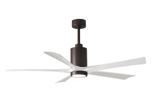 Matthews Fan Company - PA5-TB-MWH-60 - 60" Ceiling Fan - Patricia-5 - Textured Bronze