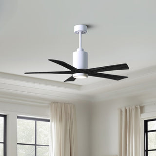 Patricia-5 52" Ceiling Fan in Gloss White