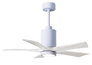 Matthews Fan Company - PA5-WH-MWH-42 - 42" Ceiling Fan - Patricia-5 - Gloss White