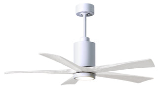 Matthews Fan Company - PA5-WH-MWH-52 - 52" Ceiling Fan - Patricia-5 - Gloss White