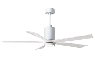 Matthews Fan Company - PA5-WH-MWH-60 - 60" Ceiling Fan - Patricia-5 - Gloss White