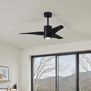 Super Janet 42" Ceiling Fan in Matte Black