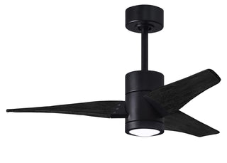 Matthews Fan Company - SJ-BK-BK-42 - 42" Ceiling Fan - Super Janet - Matte Black