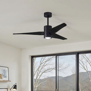 Super Janet 52" Ceiling Fan in Matte Black