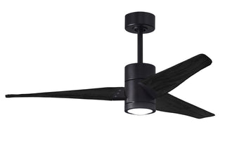Matthews Fan Company - SJ-BK-BK-52 - 52" Ceiling Fan - Super Janet - Matte Black
