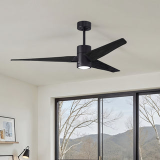 Super Janet 60" Ceiling Fan in Matte Black