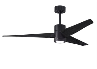 Matthews Fan Company - SJ-BK-BK-60 - 60" Ceiling Fan - Super Janet - Matte Black