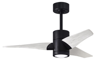 Matthews Fan Company - SJ-BK-MWH-42 - 42" Ceiling Fan - Super Janet - Matte Black