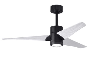 Matthews Fan Company - SJ-BK-MWH-52 - 52" Ceiling Fan - Super Janet - Matte Black