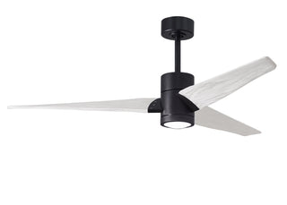 Matthews Fan Company - SJ-BK-MWH-60 - 60" Ceiling Fan - Super Janet - Matte Black