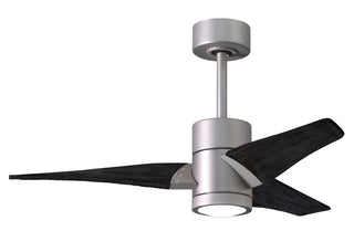 Matthews Fan Company - SJ-BN-BK-42 - 42" Ceiling Fan - Super Janet - Brushed Nickel