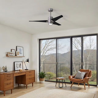 Super Janet 52" Ceiling Fan in Brushed Nickel