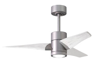 Matthews Fan Company - SJ-BN-MWH-42 - 42" Ceiling Fan - Super Janet - Brushed Nickel
