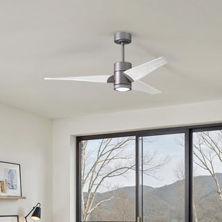 Super Janet 52" Ceiling Fan in Brushed Nickel