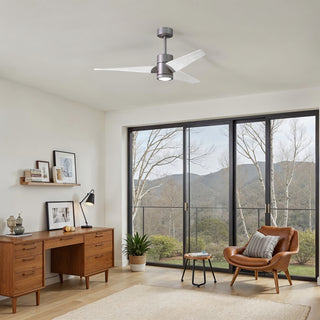 Super Janet 52" Ceiling Fan in Brushed Nickel