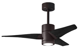 Matthews Fan Company - SJ-TB-BK-42 - 42" Ceiling Fan - Super Janet - Textured Bronze