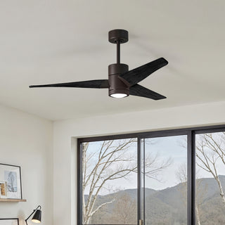 Super Janet 52" Ceiling Fan in Textured Bronze
