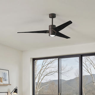 Super Janet 60" Ceiling Fan in Textured Bronze