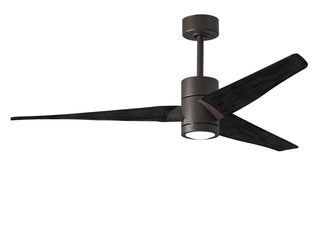 Matthews Fan Company - SJ-TB-BK-60 - 60" Ceiling Fan - Super Janet - Textured Bronze